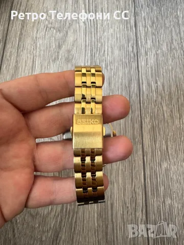 Мъжки часовник Seiko SEIKO GOLD златен цвят, снимка 5 - Мъжки - 49867436