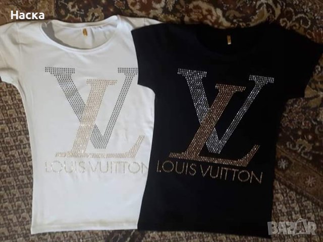 Уникални дамски тениски с камъчета! , снимка 2 - Тениски - 43844780