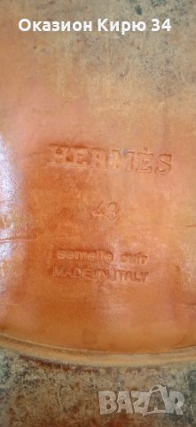 Hermes Kennedy loafers 100% оригинал, снимка 12 - Мокасини - 37702385