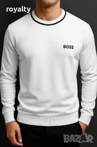 Hugo Boss Много Фино Плетиво Мъжка Блуза Два Цвята 