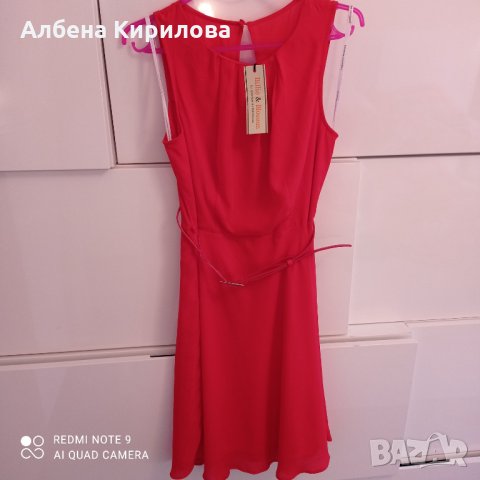 Червена рокля на Dorothy Perkins, 40 EU размер, снимка 3 - Рокли - 32537601