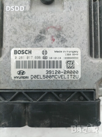 Компютър двигател / ECU 39120-2A000 0281017696 EDC17C08 за Hyundai IX35 1.7 CRDI, снимка 2 - Части - 52157017