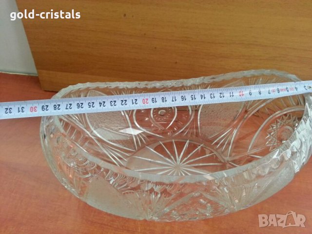 кристална купа фруктиера , снимка 2 - Антикварни и старинни предмети - 26736675