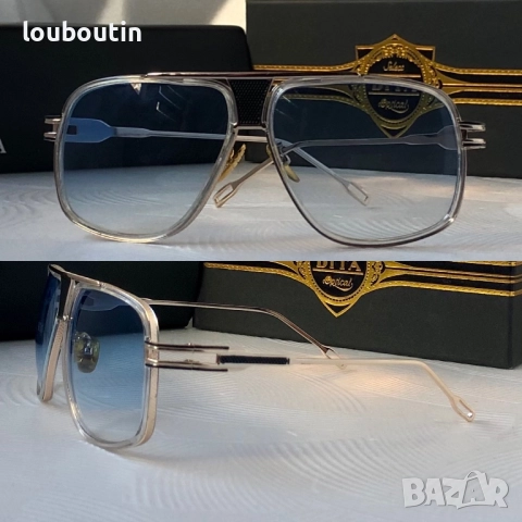 Мъжки прозрачни слънчеви очила маска dita, снимка 2 - Слънчеви и диоптрични очила - 52742457