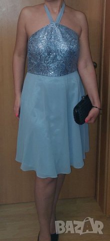 Официална нова рокля от шифон с пайети  , снимка 7 - Рокли - 40790423