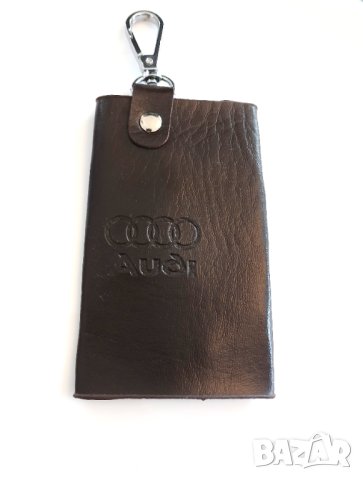 Стилни Елегентни Кожени Калъфи за Автомобилни Ключове / черен кафяв цвят / За Audi Bmw Volkswagen VW, снимка 5 - Аксесоари и консумативи - 40737395