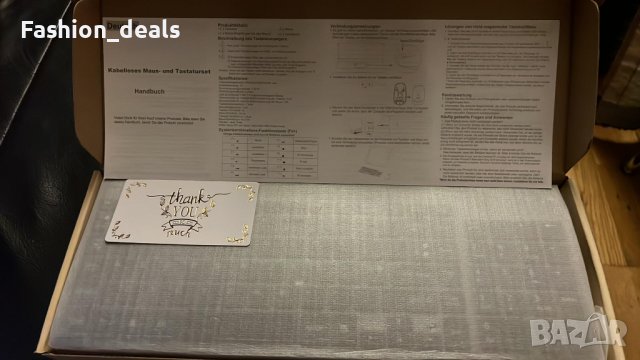 Нова USB Ергономична тънка клавиатура и мишка за компютър лаптоп Mac, снимка 8 - Други - 36975184