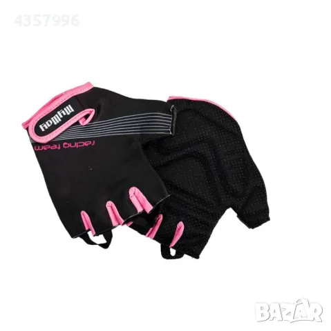  Ръкавици за жени, Универсални, За велосипед, Черен - Розов 