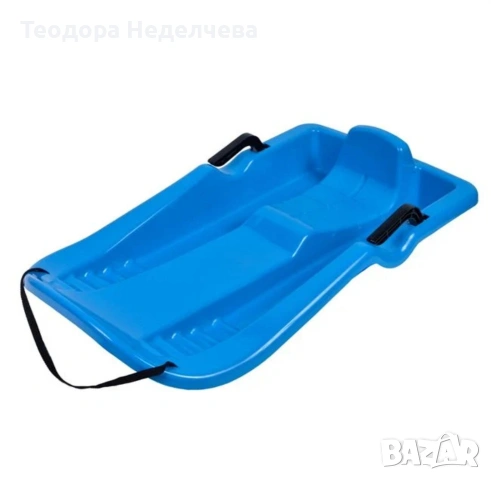 Червена/синя пластмасова шейна с размери 86x46x15.5 см., снимка 2 - Зимни спортове - 53161190