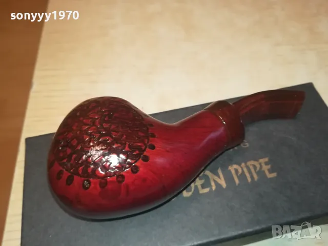 ЛУКСОЗНА НОВА ЛУЛА С КУТИЯ КОЖЕН КЕЙС И СТОЙКА 1601251845, снимка 2 - Лули - 48707203