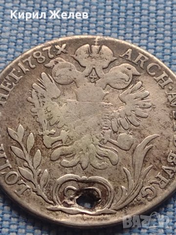 Сребърна монета 20 кройцера 1787г. Йозеф втори Кремниц Свещена Римска Империя 12232, снимка 7 - Нумизматика и бонистика - 42968210