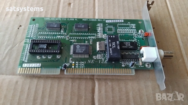 UMC UM9003AF NE-12AC 16-bit ISA Network Adapter Card, снимка 5 - Мрежови адаптери - 53403442