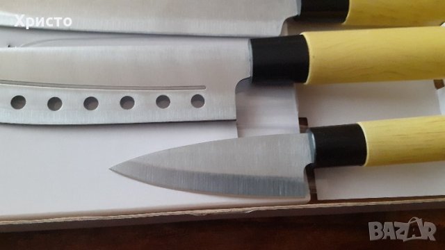 ножове готварски професионални комплект, в японски стил Таки TAKI, 3 части, снимка 6 - Прибори за хранене, готвене и сервиране - 35936506