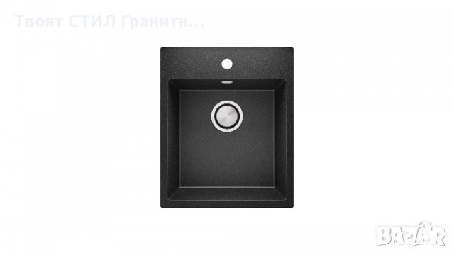 Кухненска Мивка от гранит модел РИГА XXL 430 x 500 mm - графит, снимка 1