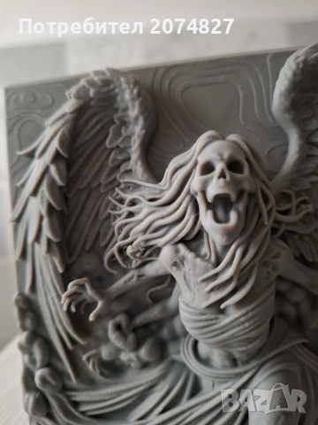 Angel of the Abyss  – 3D релефна скулптура, снимка 5 - Декорация за дома - 53451802