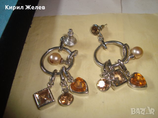 МАСИВНИ КРАСИВИ СКЪПОЦЕННИ АРТ ФЕШЪН СРЕБРИСТИ ОБЕЦИ 27411, снимка 10 - Обеци - 35101001