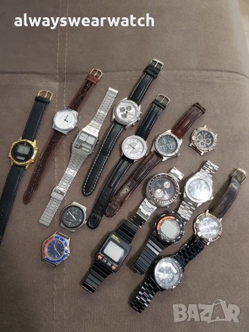 Лот мъжки маркови винтидж часовници, снимка 9 - Мъжки - 27393016