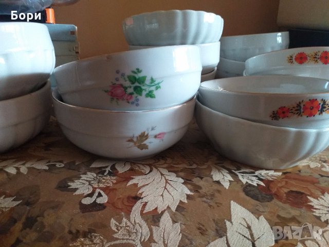 Български порцеланови купи големи, снимка 2 - Чинии - 32737464