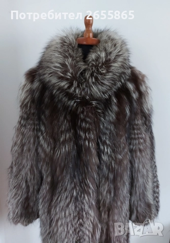 Палто от сребърна лисица, снимка 4 - Палта, манта - 52929223