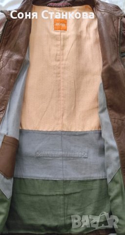 Мъжко кожено яке от естествена кожа - BOSS , Strellson, снимка 10 - Якета - 43182833