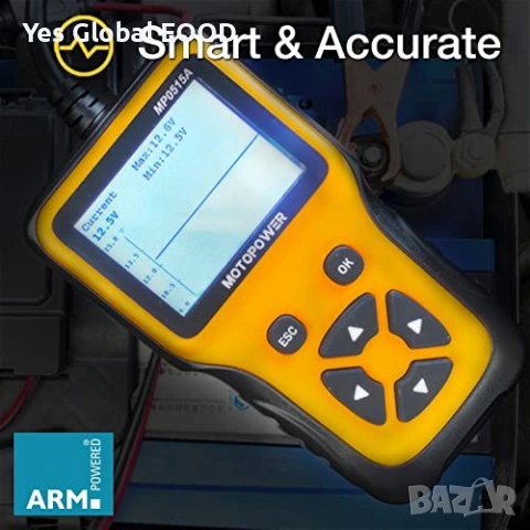 MOTOPOWER MP0515A тестер за акумулатор 12V, снимка 8 - Друга електроника - 53507533