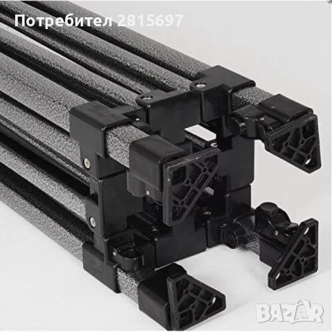 Сгъваема квадратна градинска шатра тип хармоника, снимка 16 - Градински мебели, декорация  - 48423915