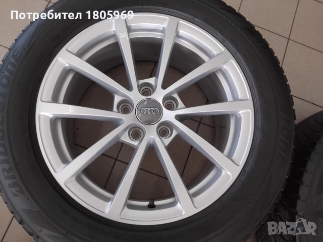 4бр. ал. джанти Audi (оригинални) 5x112 , 7,5x17 , ET36 , централен отвор 66,5мм, снимка 3 - Гуми и джанти - 51810060