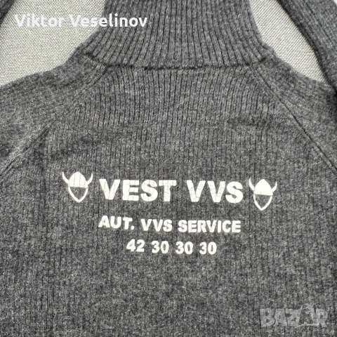 Snickers Мъжки Вълнен Пуловер XL 1/4 Зип Плетен Работен, снимка 8 - Пуловери - 53067520
