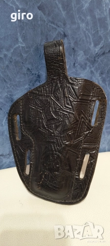 Кобур от естествена кожа за голям размер пистолет , снимка 2 - Оборудване и аксесоари за оръжия - 52885396