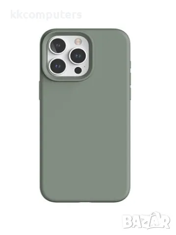 Калъф Liquid Silica Case / Сиво-зелен / за iPhone 15 Plus 6.7 Баркод : 3126577