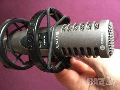 Стерео микрофон Sony ECM MS910 нов и употребяван, снимка 3 - Микрофони - 11223765