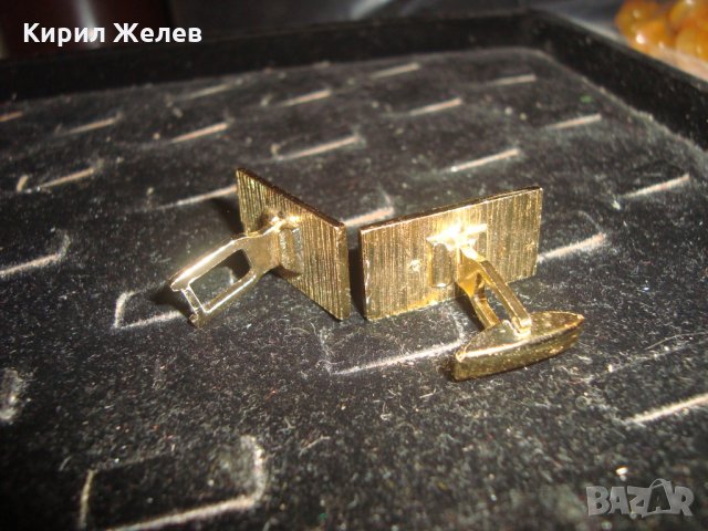 СТАРИ ПОЗЛАТЕНИ БУТОНЕЛИ за РЪКАВЕЛИ 22166, снимка 4 - Антикварни и старинни предмети - 33343790