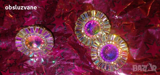 Комплект обеци и пръстен хамелеон , снимка 1