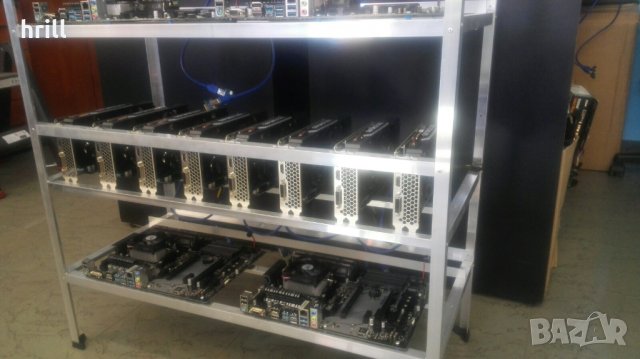 Алуминиеви рамки по поръчка. Стойка за майнинг риг кейс шаси каса, снимка 7 - Работни компютри - 35676979