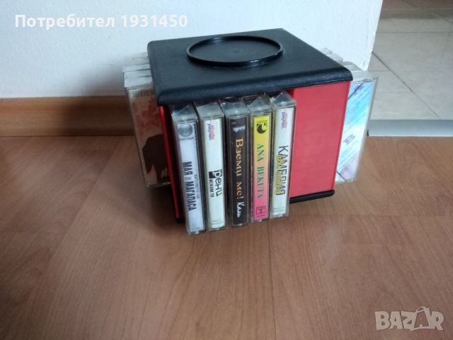 стойка за касети с 20 аудио касети, снимка 1 - Аудио касети - 52787686