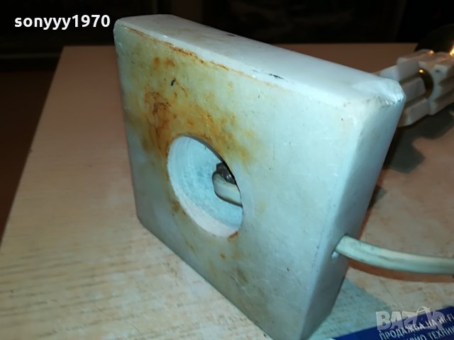 мараморна лампа-мед/месинг 40х11х11см 2206210822, снимка 17 - Антикварни и старинни предмети - 33294245