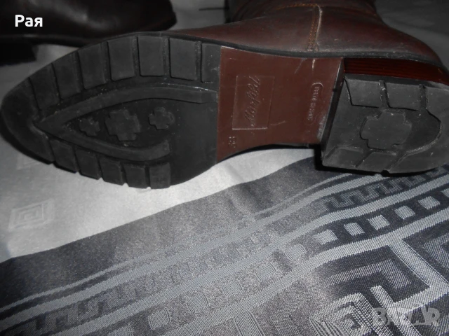 Кафеви кожени ботуши marfild, снимка 8 - Дамски ботуши - 50676894