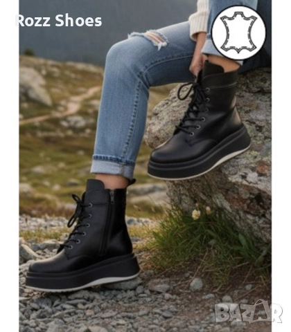 ДАМСКИ БОТИ ЕСТЕСТВЕНА КОЖА  КОД 113, снимка 2 - Дамски боти - 52317151