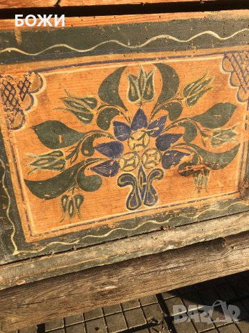 Стар родопски сандък – 120 години, снимка 3 - Антикварни и старинни предмети - 39757559