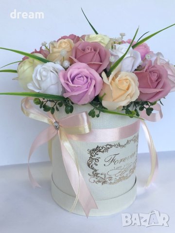 Кутия със сапунени рози, снимка 2 - Романтични подаръци - 35248273