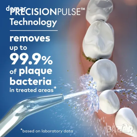 Waterpik безжичен зъбен душ, иригатор за устна кухина, идеален за пътуване, бял, WF-16, снимка 3 - Други - 50042156