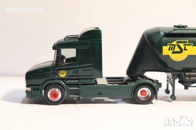 HERPA H0 1/87 SCANIA СИЛОЗ ЦИСТЕРНА КАМИОН МОДЕЛ, снимка 2 - Колекции - 52711229
