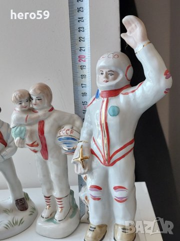 СССР-порцеланови фигури-космос 1960-70 год космонавтите продадени, снимка 11 - Колекции - 43560923