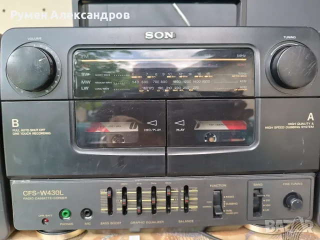 Sony - CFS-W430L, снимка 2 - Радиокасетофони, транзистори - 50376008