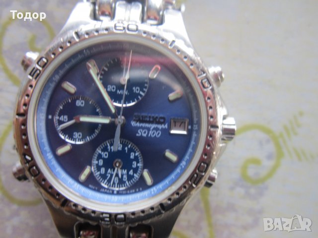 Оригинален мъжки часовник Сейко Хронограф, снимка 2 - Мъжки - 33100145