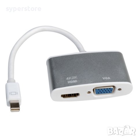 Адаптер  Mini DP M - VGA/HDMI Женско, 4K2K, 12.03.3161 SS301277, снимка 1 - Друга електроника - 39522364