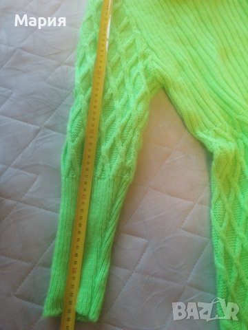 Нова Зелена рокля фино машинно плетиво +гривна и пръстен , снимка 5 - Рокли - 43910841