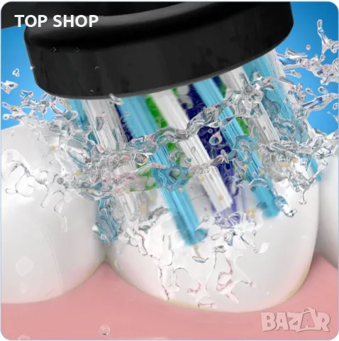 Електрическа четка за зъби Oral-B Smart 4 4500 Black Edition Черна 3 режима 2 глави Bluetooth Таймер, снимка 6 - Тримери - 49049695