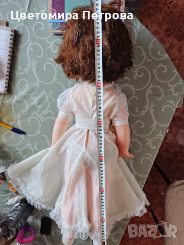 УНИКАЛНА Гигантска Ретро Кукла ( 66) см, снимка 9 - Кукли - 53339010