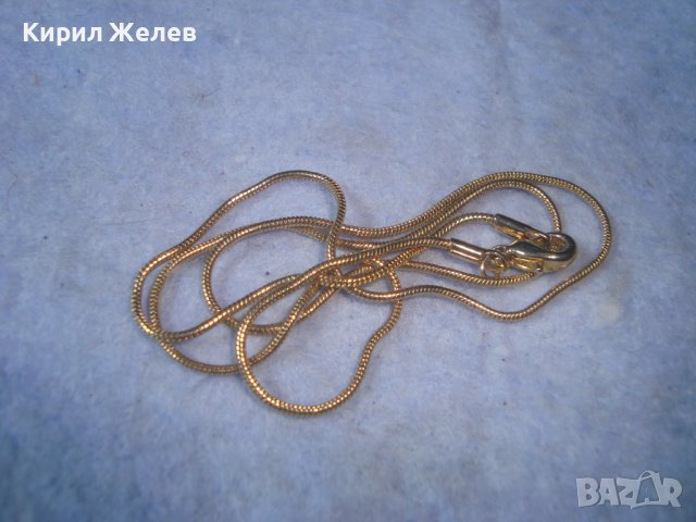 КРАСИВА ПОЗЛАТЕНА НЕЖНА ВЕРИЖКА от БЛАГОРОДНА СТОМАНА ЛАНЧЕ СИНДЖИРЧЕ КОЛИЕ 29055, снимка 3 - Колиета, медальони, синджири - 37656613